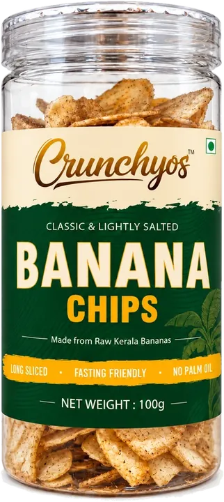 Crunchyos Banana Chips jar