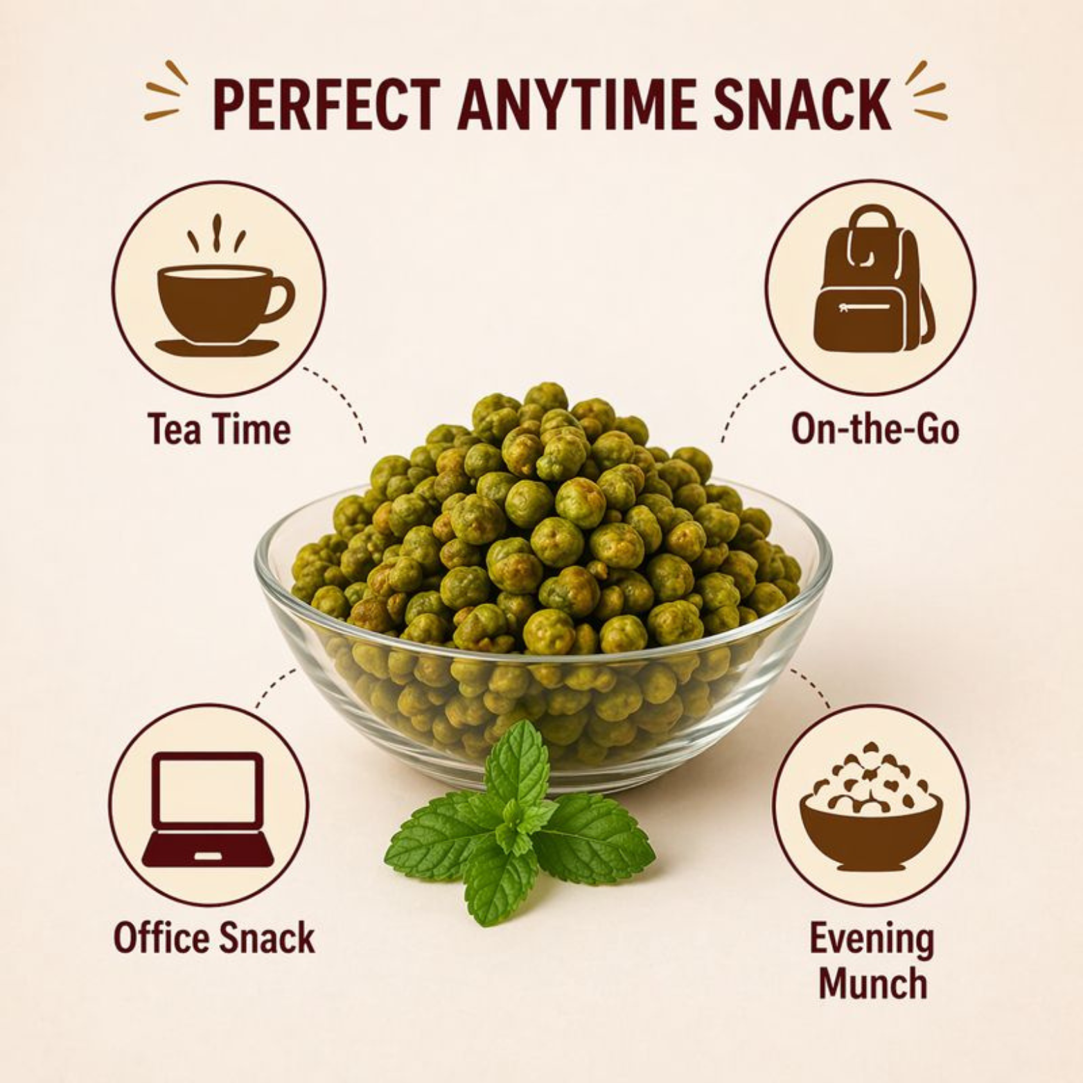 Crunchyos Pudina Chana