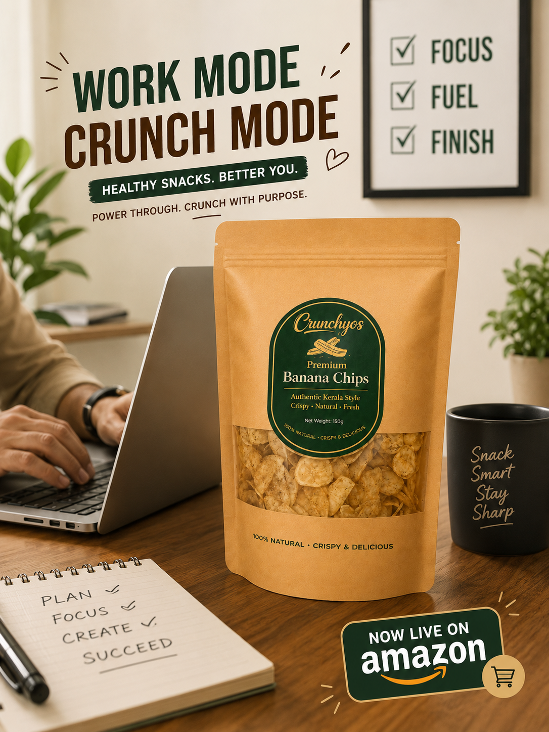 Banana Chips Banner Crunchyos