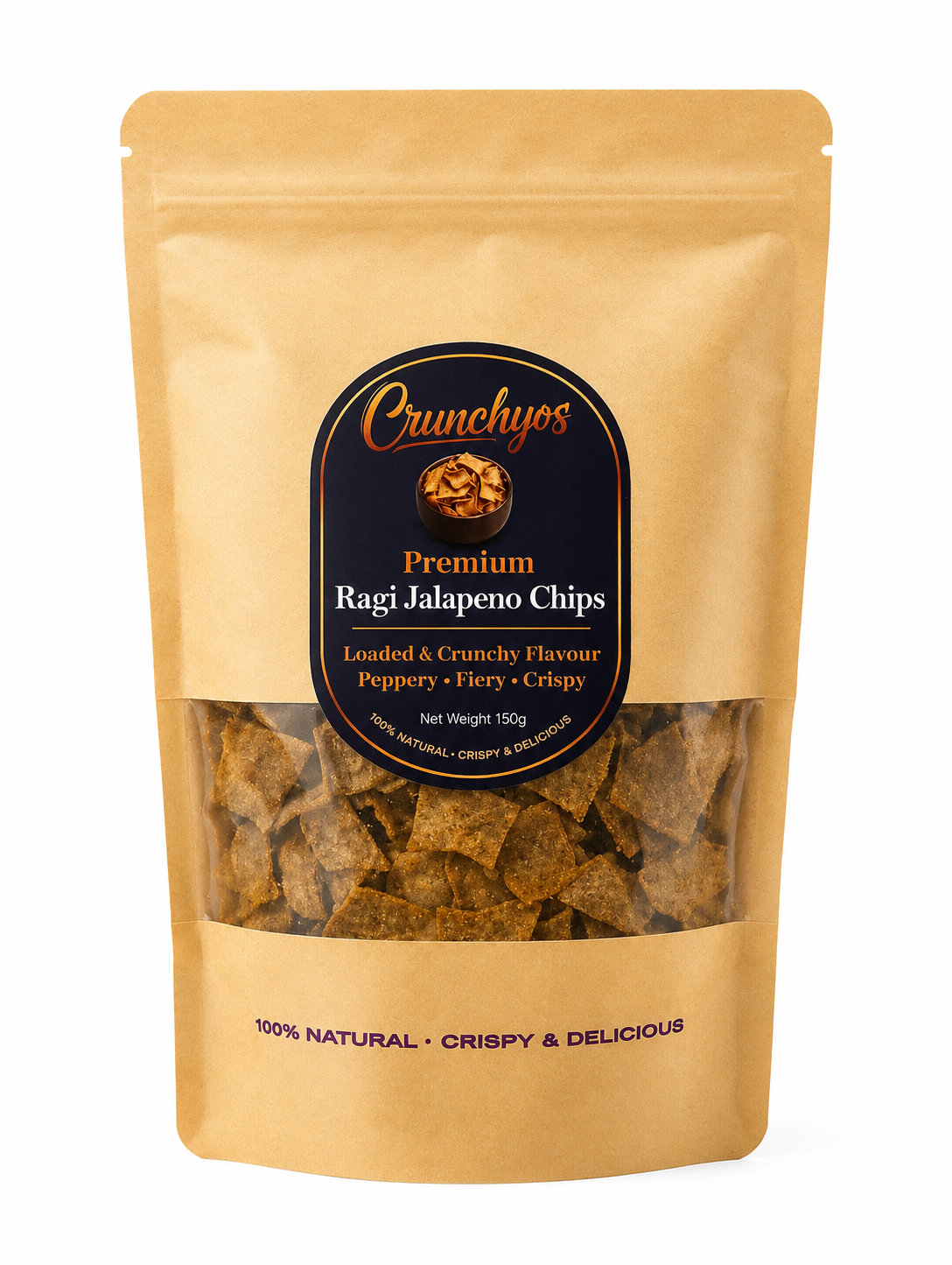 Ragi Jalapeno Chips - Crunchyos