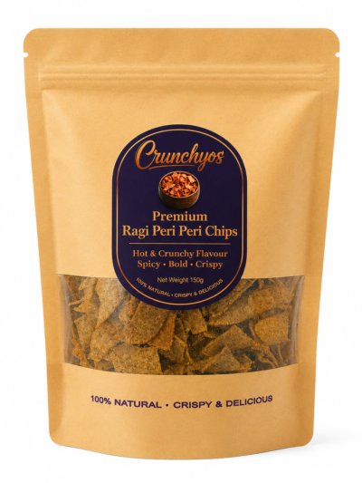 Ragi Peri Peri Chips - Crunchyos